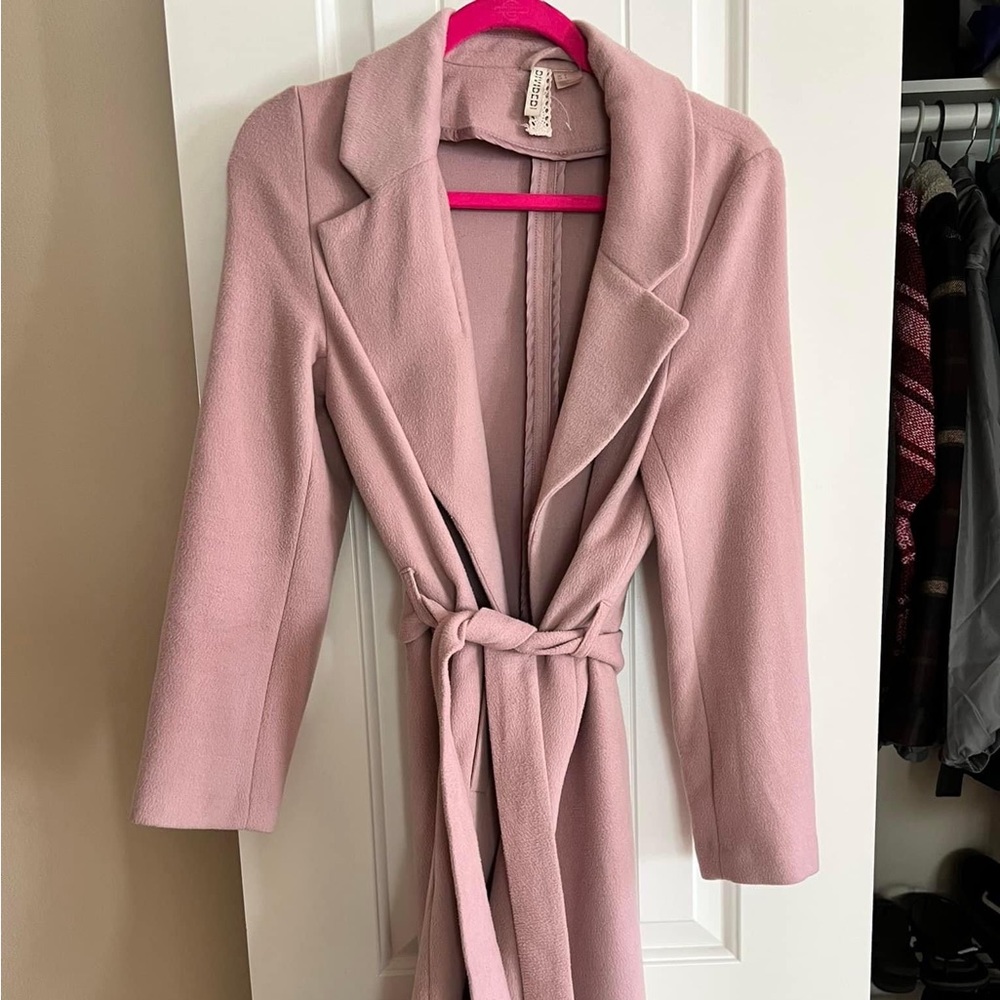 H&M • Belt Tie Pink Jacket